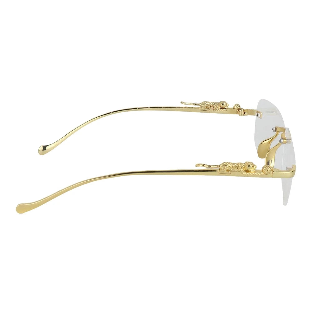 Gafas de Sol Doradas Sin Montura