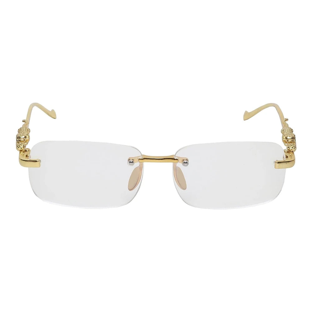 Gafas de Sol Doradas Sin Montura